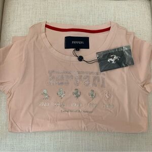 Ferrari Evolution of the Symbol Women’s t-shirt Pink Size S Authentic NWT